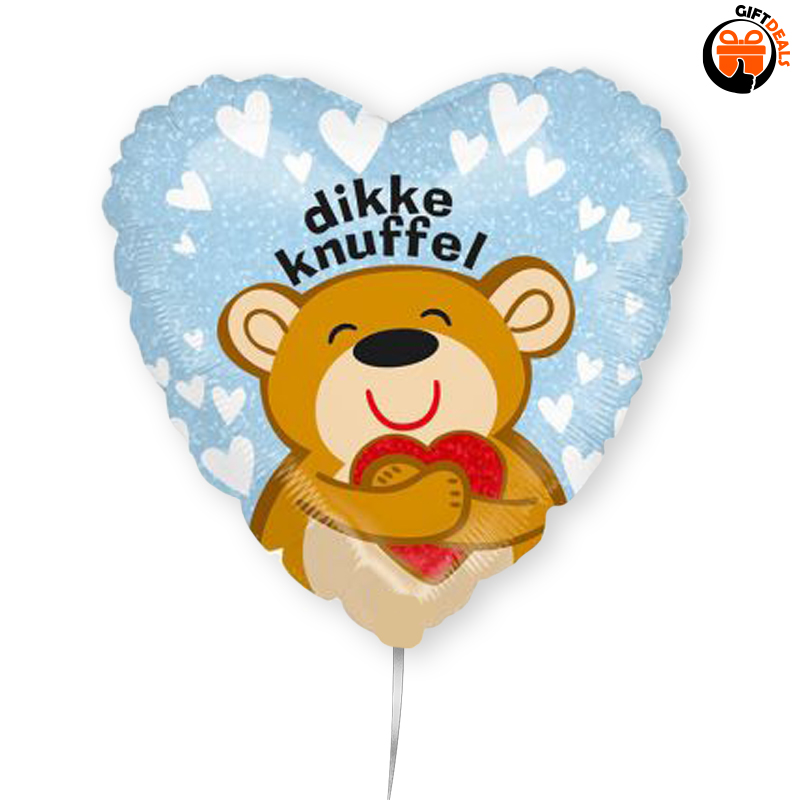 zuurgraad Bengelen aansluiten Dikke knuffel' hart ballon | Bestel nu! | Giftdeals